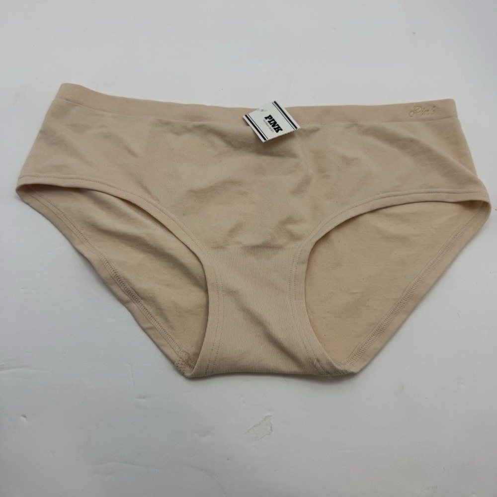 Victoria's Secret PINK Bikini Stretchy Panties Baige Size Small